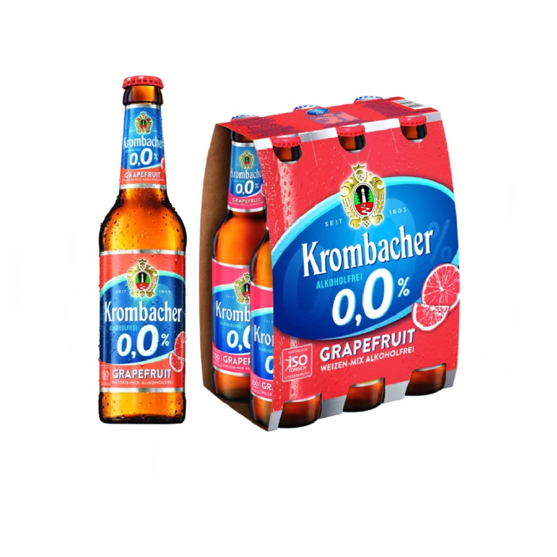 Krombacher alkoholfreies Radler Grapefruit 0,33l    