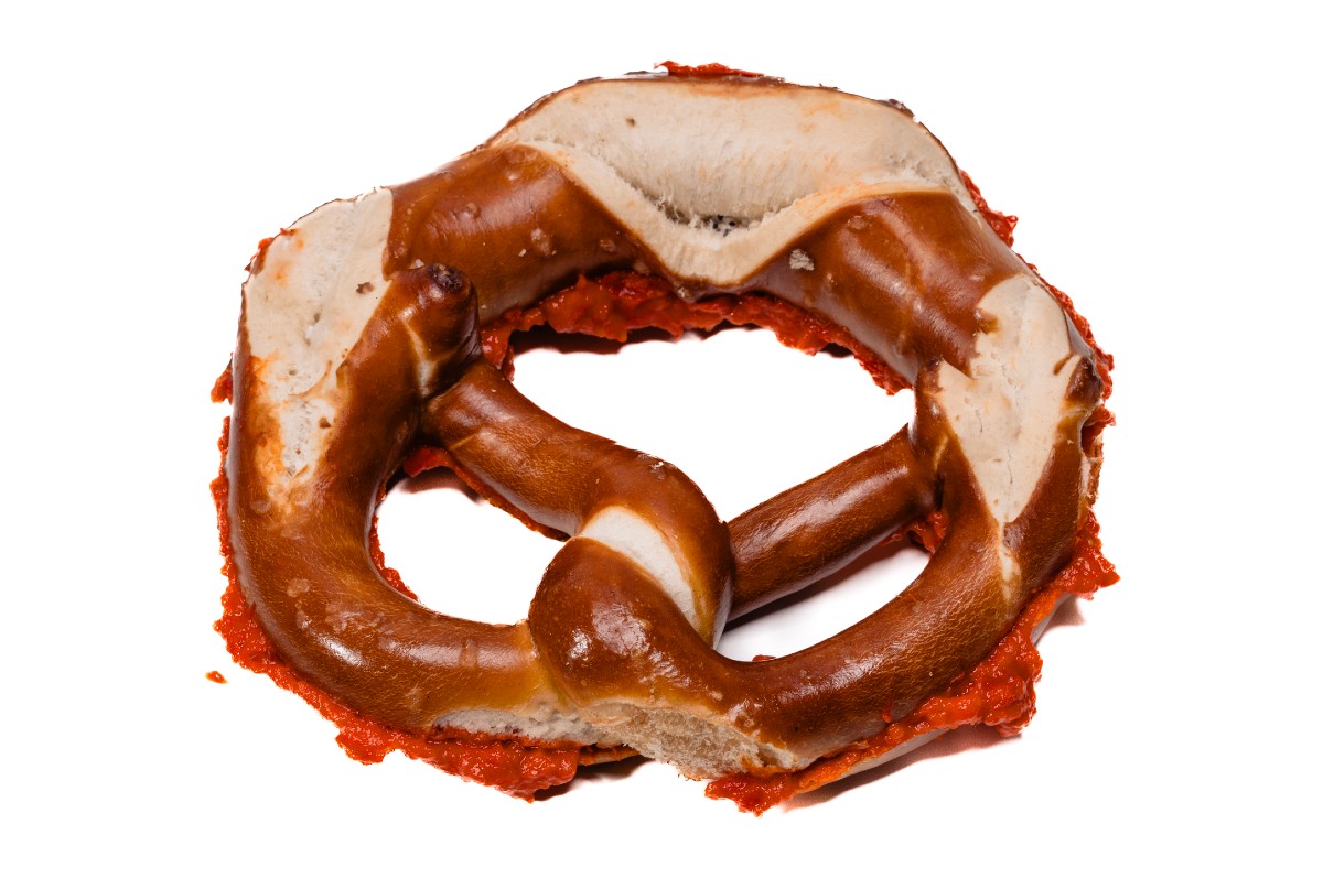 Standard Brezel mit veganem Aufstrich